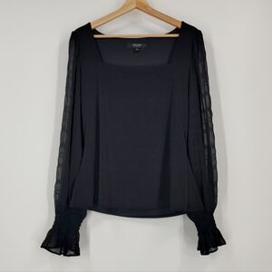 Ever New Mesh Sleeve Top